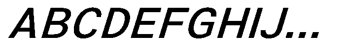Zendory Medium Expanded Nr Italic Font UPPERCASE