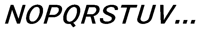 Zendory Medium Expanded Nr Italic Font UPPERCASE