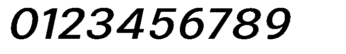 Zendory Medium Expanded Oblique Font OTHER CHARS
