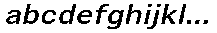 Zendory Medium Expanded Oblique FONT