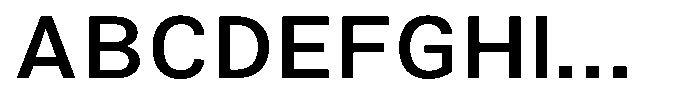 Zendory Medium Expanded Font UPPERCASE