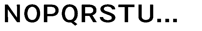 Zendory Medium Expanded Font UPPERCASE