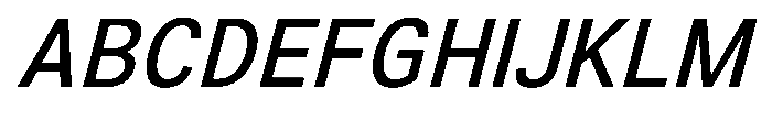 Zendory Medium Italic Font UPPERCASE