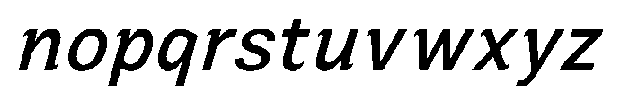 Zendory Medium Italic Font LOWERCASE