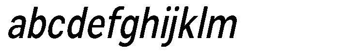 Zendory Medium Narrow Condensed Oblique FONT