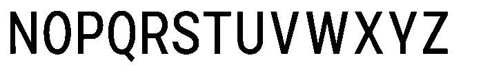 Zendory Medium Narrow Condensed Font UPPERCASE