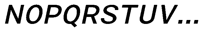 Zendory Medium Narrow Expanded Oblique Font UPPERCASE