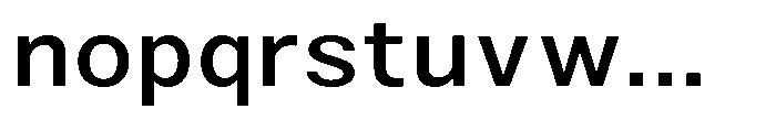 Zendory Medium Narrow Expanded Font LOWERCASE