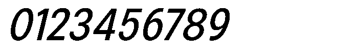 Zendory Medium Narrow Italic Font OTHER CHARS