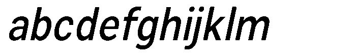 Zendory Medium Narrow Oblique FONT
