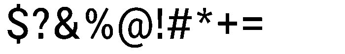 Zendory Medium Narrow Font OTHER CHARS