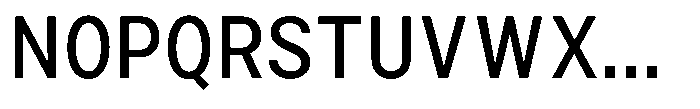 Zendory Medium Narrow Font UPPERCASE