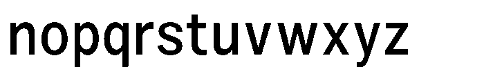 Zendory Medium Narrow Font LOWERCASE