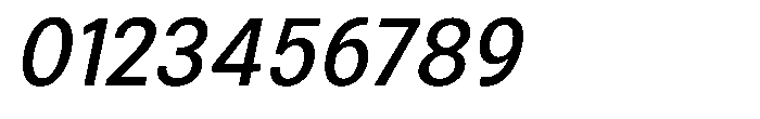 Zendory Medium Oblique Font OTHER CHARS
