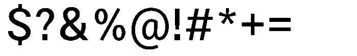 Zendory Medium Font OTHER CHARS