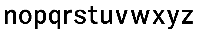 Zendory Medium Font LOWERCASE
