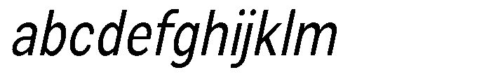 Zendory Narrow Condensed Oblique FONT