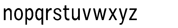 Zendory Narrow Condensed Font LOWERCASE