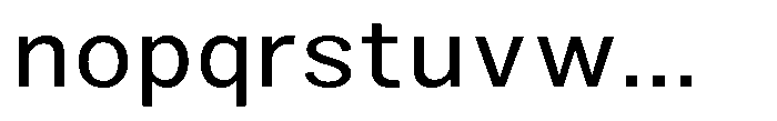 Zendory Narrow Expanded Font LOWERCASE