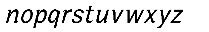 Zendory Narrow Italic Font LOWERCASE