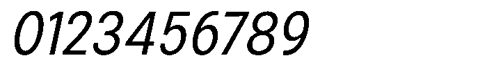 Zendory Narrow Oblique Font OTHER CHARS