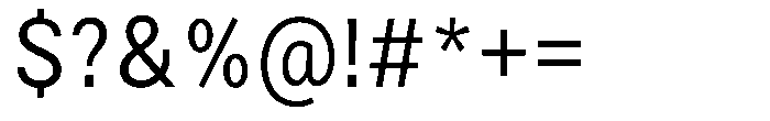 Zendory Narrow Font OTHER CHARS