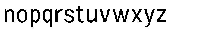 Zendory Narrow Font LOWERCASE
