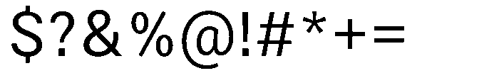 Zendory Regular Font OTHER CHARS