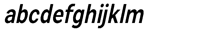 Zendory Sem Bold Narrow Condensed Obliq FONT