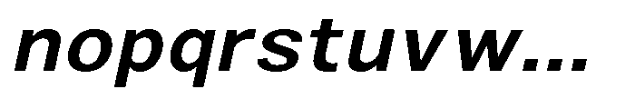 Zendory Sem Bold Narrow Exp Obliq Font LOWERCASE