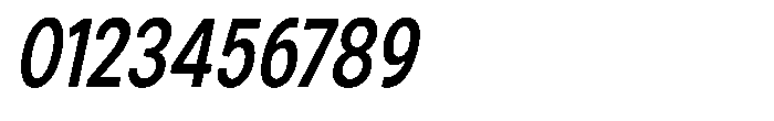 Zendory Semi Bold Condensed Italic Font OTHER CHARS