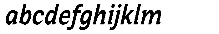 Zendory Semi Bold Condensed Narrow Ital FONT