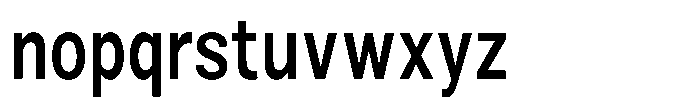 Zendory Semi Bold Condensed Font LOWERCASE