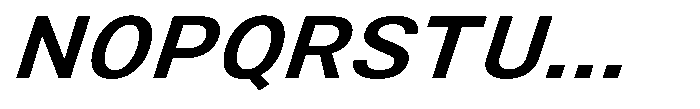 Zendory Semi Bold Expanded Italic Font UPPERCASE