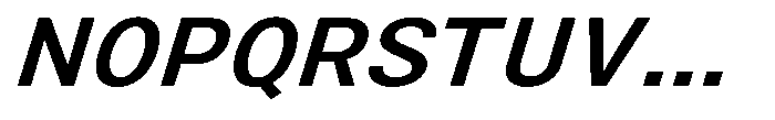 Zendory Semi Bold Expanded Narrow Italic Font UPPERCASE