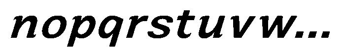 Zendory Semi Bold Expanded Narrow Italic Font LOWERCASE