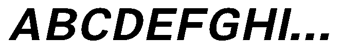Zendory Semi Bold Expanded Oblique Font UPPERCASE