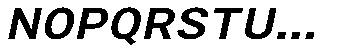 Zendory Semi Bold Expanded Oblique Font UPPERCASE