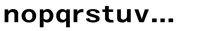 Zendory Semi Bold Expanded Font LOWERCASE