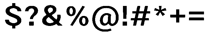 Zendory Semi Bold Narrow Expanded Font OTHER CHARS