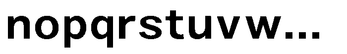Zendory Semi Bold Narrow Expanded Font LOWERCASE