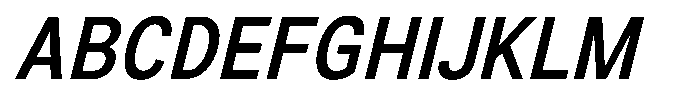 Zendory Semi Bold Narrow Italic Font UPPERCASE