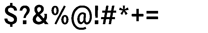 Zendory Semi Bold Narrow Font OTHER CHARS