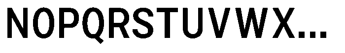 Zendory Semi Bold Narrow Font UPPERCASE