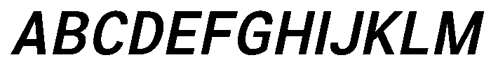 Zendory Semi Bold Oblique Font UPPERCASE