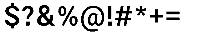 Zendory Semi Bold Font OTHER CHARS