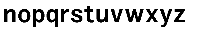 Zendory Semi Bold Font LOWERCASE