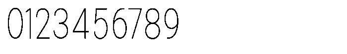 Zendory Thin Condensed Font OTHER CHARS