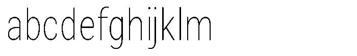 Zendory Thin Condensed FONT