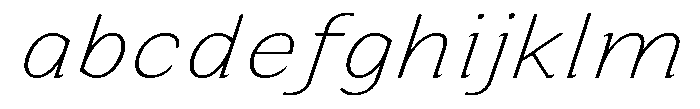 Zendory Thin Expanded Italic FONT